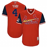 Cardinals 4 Yadier Molina Yadi Red 2018 Players Weekend Stitched Jersey Dzhi,baseball caps,new era cap wholesale,wholesale hats
